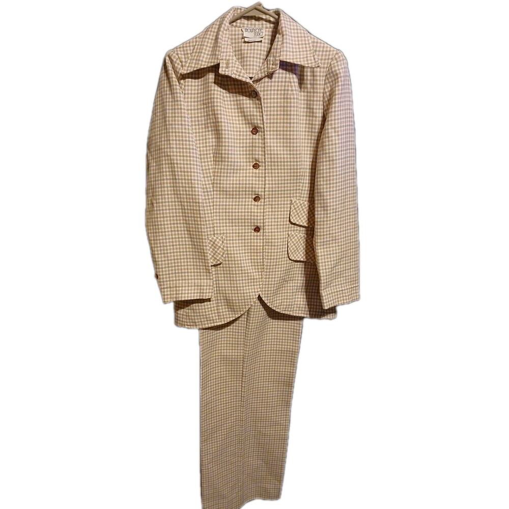 VTG Brownstone Studio New York The Wilroy Traveler 2 Pc Small 70s A24